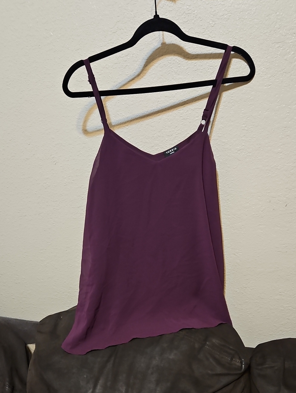torrid Plum Adjustable Strap Satin Cami